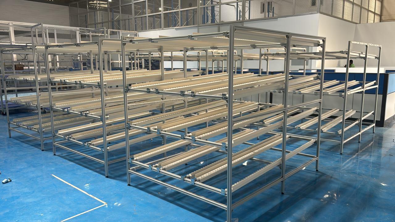 Flow racks / FIFO racks for super market